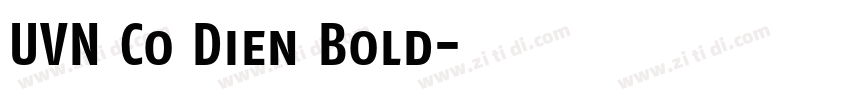 UVN Co Dien Bold字体转换